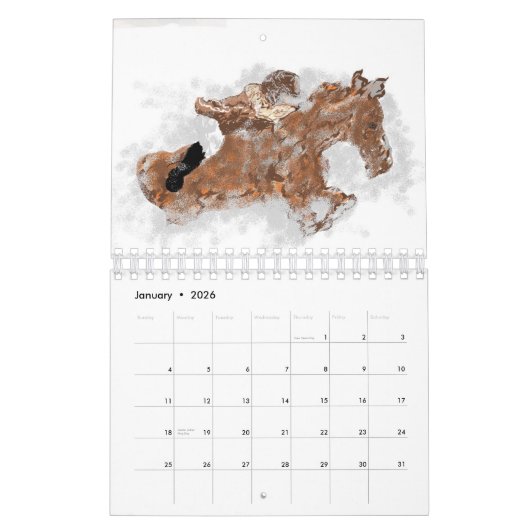 Calendar :  Love OF Horses Kalender (Jan 2026)