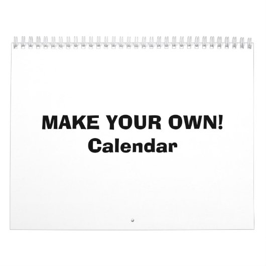 CALENDAR - MAAK JE EIGEN! KALENDER (Hoes)