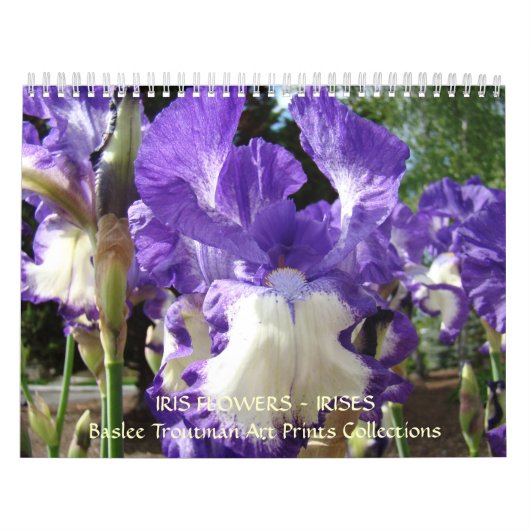 CALENDAR Natuur Fotografie Floral Iris Flowers Kalender (Hoes)
