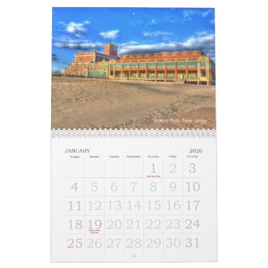 Calendar New Jersey Shore Beach Photography Kalender (Jan 2026)