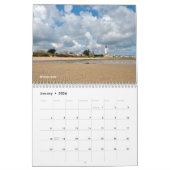Calendar of seaside of France Kalender (Jan 2026)