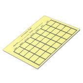Calendar Pad Yellow Notitieblok (Schuin)