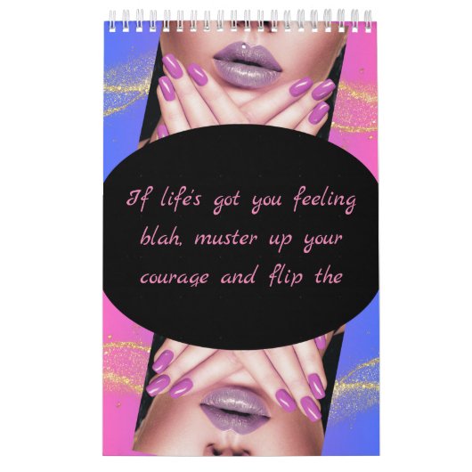 Calendar purple beautiful nail kalender (Hoes)