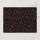 Calendar Red Love Heart Save the Date Briefkaart (Achterkant)