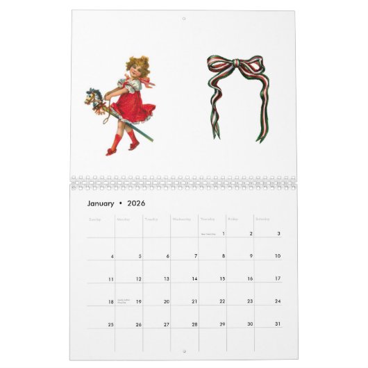 Calendar Retro Kalender (Jan 2026)