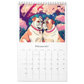 Calendar romantic bulldog kalender (Feb 2027)