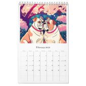 Calendar romantic bulldog kalender (Feb 2026)