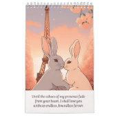 Calendar romantic rabbit kalender (Hoes)