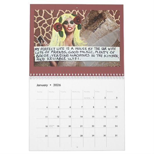CALENDAR VULLEN MET BAD GIRL ART KALENDER (Jan 2026)