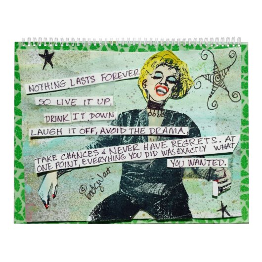 CALENDAR VULLEN MET BAD GIRL ART KALENDER (Hoes)