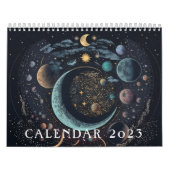 Calendar zodiac sign gold and black kalender (Hoes)