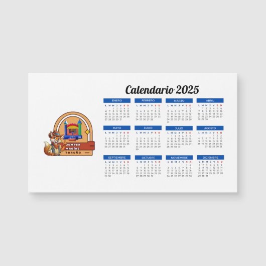Calendario 2025 con logo (Voorkant)