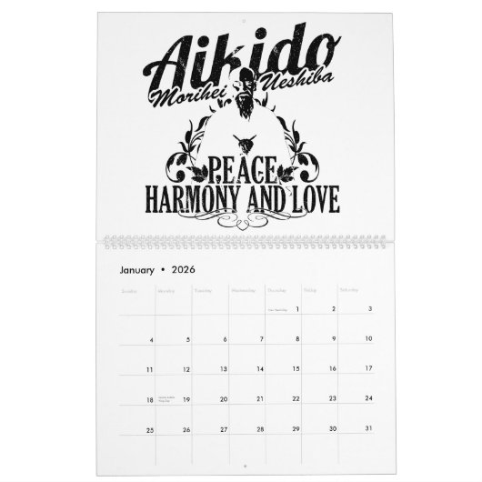 Calendário Aikido Kalender (Jan 2026)