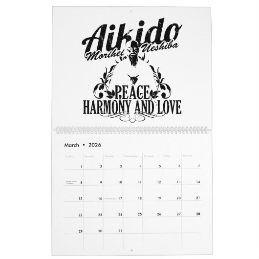 Calendário Aikido Kalender (Mar 2026)