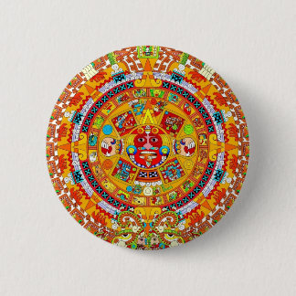 Calendario Azteca Ronde Button 5,7 Cm