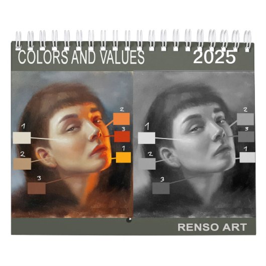 Calendario Calendar - Renso Art 2025 Kalender (Hoes)