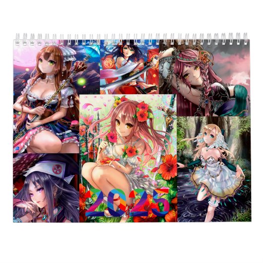 Calendario Chicas Anime 2025 Kalender (Achterkant)