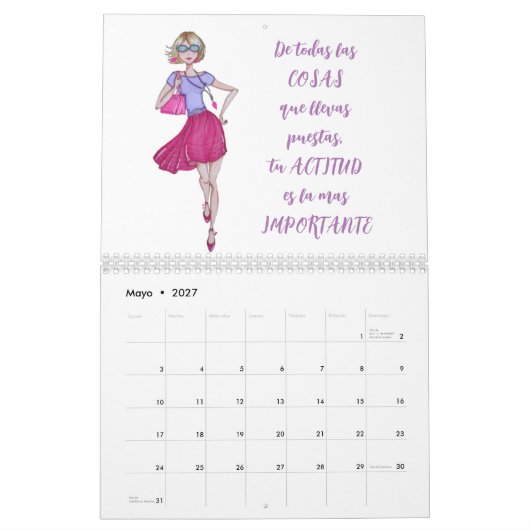 CALENDARIO CHICAS DE MODA  KALENDER (Mei 2027)