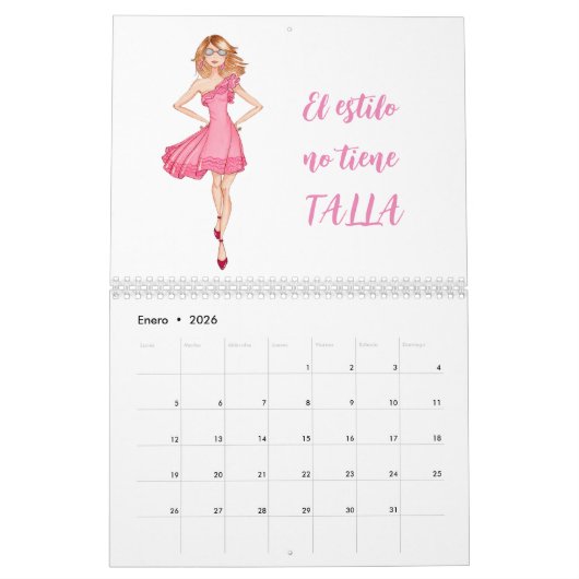 CALENDARIO CHICAS DE MODA  KALENDER (Jan 2026)
