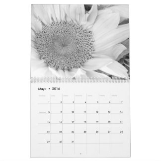 Calendario con fotografía en blanco y negro kalender