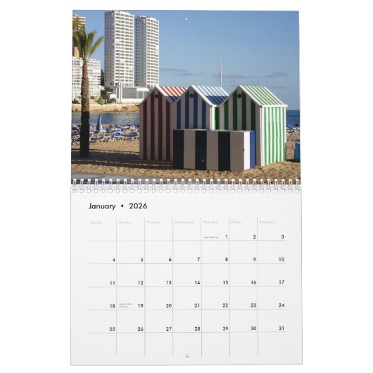 Calendario de Benidorm Kalender (Jan 2026)