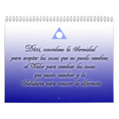 Calendario de Serenidad y lemas de Al Anon Kalender (Hoes)
