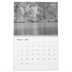 Calendario fotos de naturaleza en blanco y negro kalender
