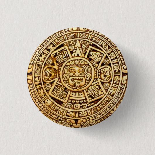 Calendario maya ronde button 3,2 cm (Voorkant)