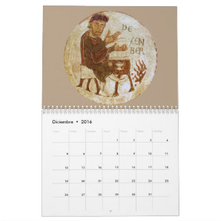 Calendario medieval 2 páginas Estándar Kalender
