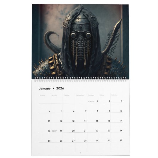 Calendars warrior fantasy 2023 kalender (Jan 2026)