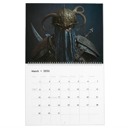 Calendars warrior fantasy 2023 kalender (Mar 2026)
