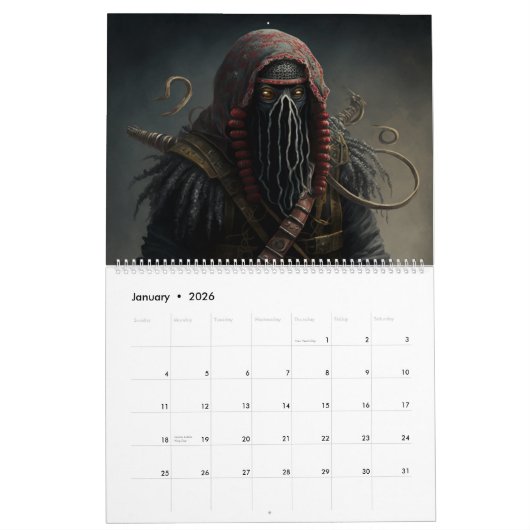 Calendars warrior fantasy 2023 kalender (Jan 2026)