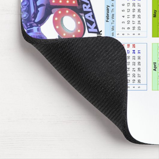 Calender 2026 mousepad. muismat (Hoek)
