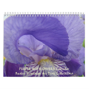 CALENDER Irissen Kalender Paarse Iris Bloemen