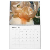 CALENDER Kijk binnen IRISSEN Iris Bloemen Kalender (Feb 2027)