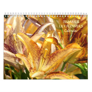 CALENDER LELIES Calender LELIE Bloemen Zomer Kalender