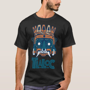 Calender Tlaloc Art Maya Inca Mexicaanse Culturele T-shirt