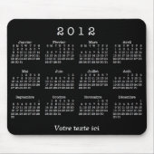 Calendrier 2012 français muismat (Voorkant)