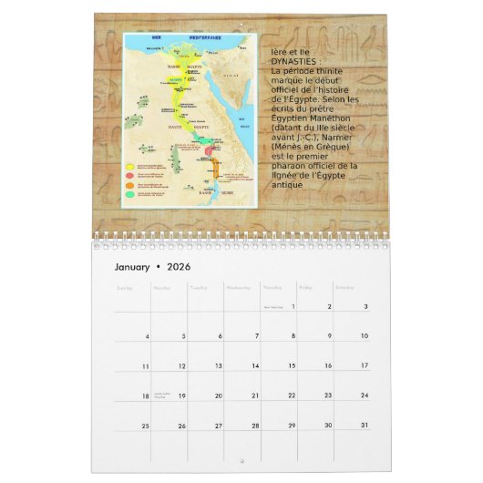 calendrier ancienne Egypte Kalender (Jan 2026)
