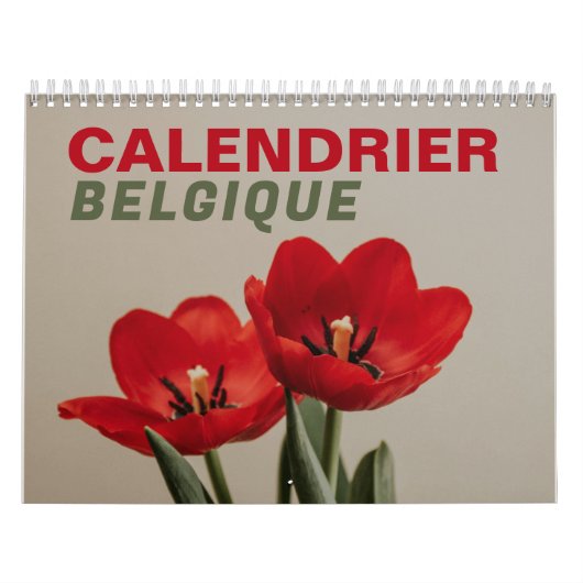 Calendrier Belgique en Français | België 2026 Kalender (Hoes)