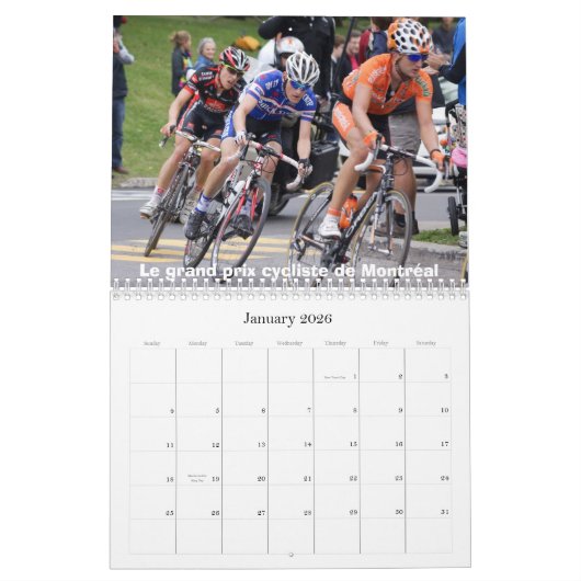 Calendrier d'entrainements et sorties 2011 kalender (Jan 2026)