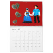 Calendrier, Folklore d'Alsace, Frankrijk Kalender (Jan 2027)