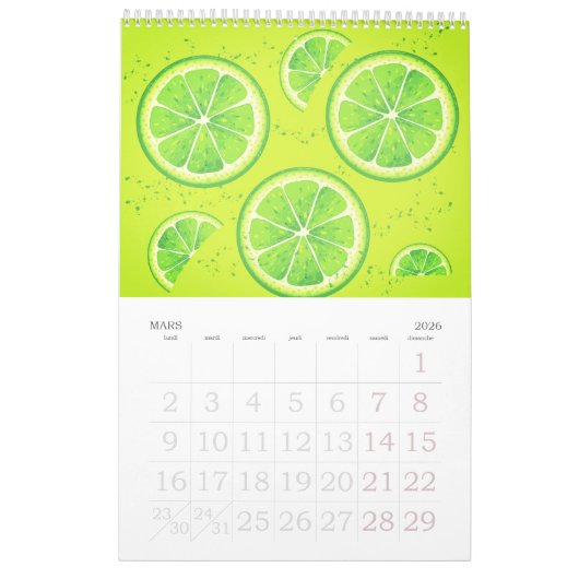 Calendrier France avec Jours Fériés | Muur 2026 Kalender (Mar 2026)