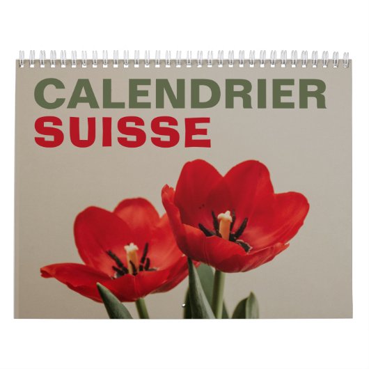 Calendrier Suisse avec Jours Fériés | 2025 Kalender (Hoes)