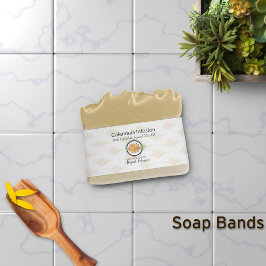 Calendula Artisan Soap Band Wrap Packaging Uitnodigingen Wikkel