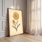 Calendula Bloem Kunst Canvas Print