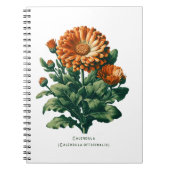 Calendula Bloemen Bloemen Kruidenjournaal Notitieboek (Voorkant)