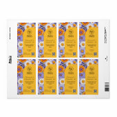 Calendula en kamille thee productetiketten etiket (Full Sheet)