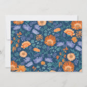 Calendula handgeschilderd bloemmotief kaart (Achterkant)