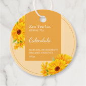 Calendula Herbal Tea Business Label (Voorkant)